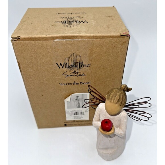 Willow Tree "You’re the Best" Angel  Figurine Holding Apple W/Box 5.5” NEW - Picture 2 of 13